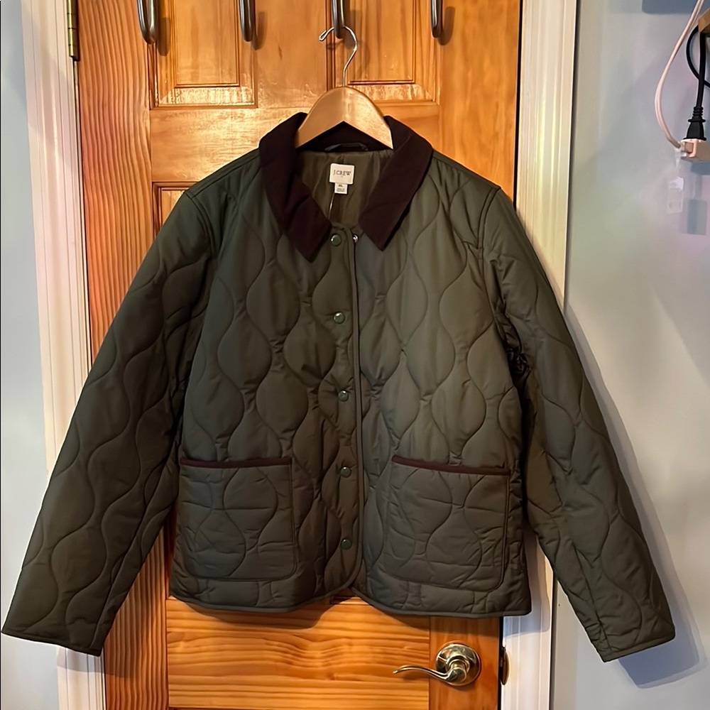 J Crew Factory Quilted Barn Jacket